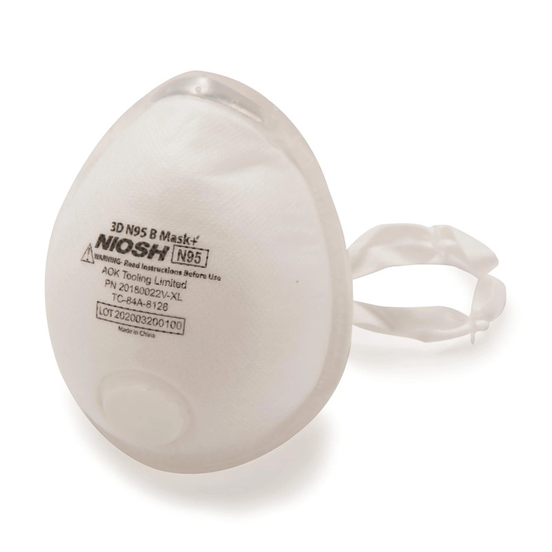 95 3D+ Valved Mask with 360-Degree Silicone Seal - Extra-Large